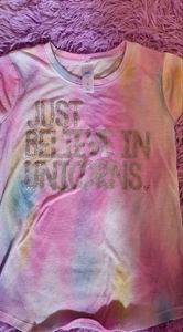 Justice just believe in unicorns tee size 6